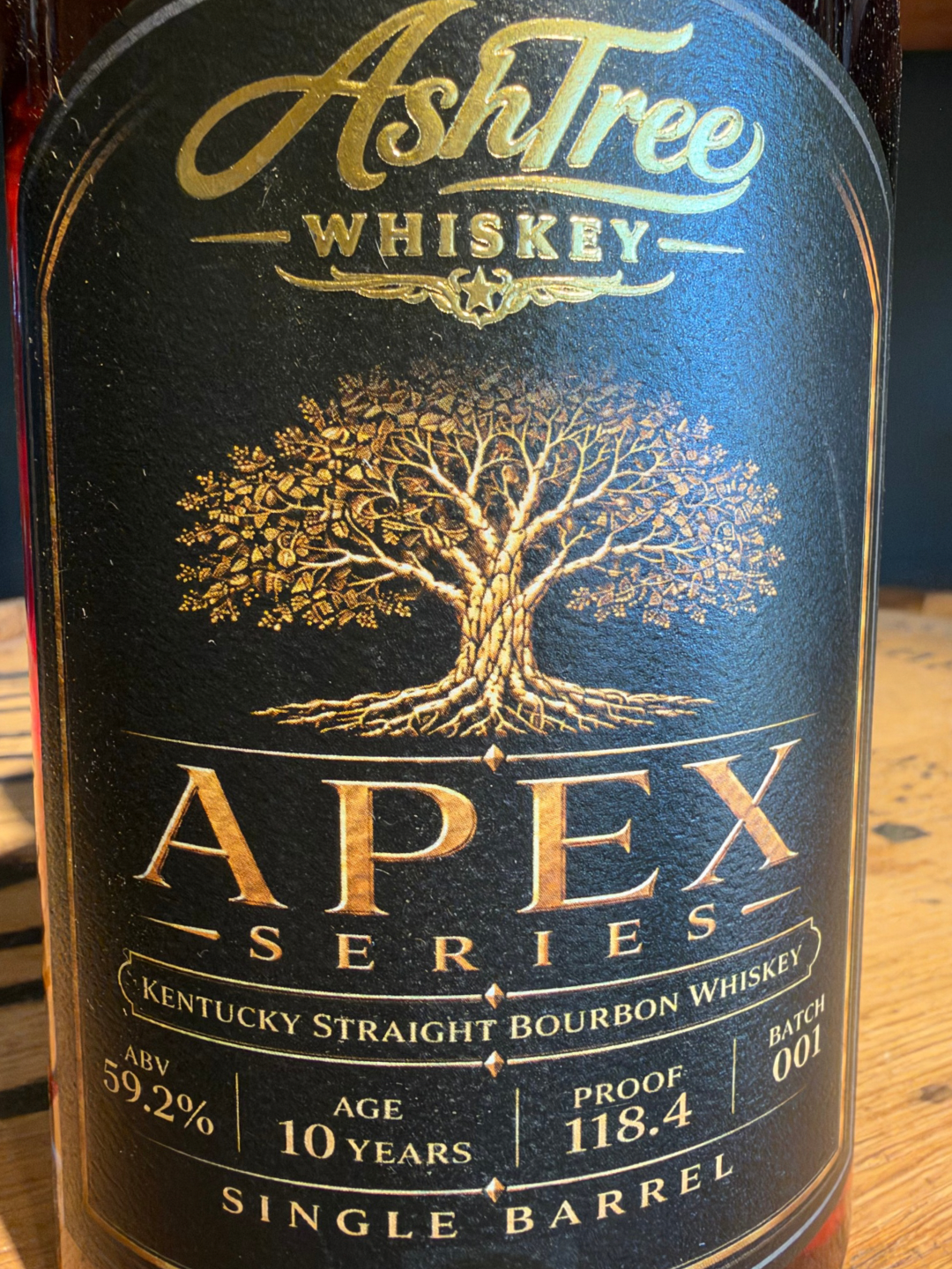 Ashtree Whiskey Single Barrel Apex Series 10 Year Kentucky Straight Bourbon Whiskey 118.4 Proof 750ml