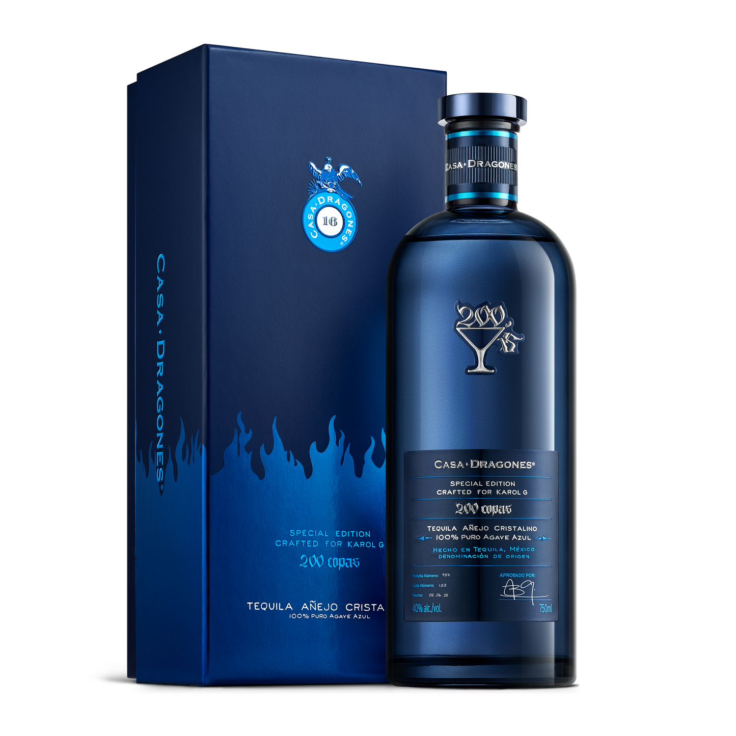 Casa Dragones 200 Copas Tequila Anejo Cristalino 80 - 750ML
