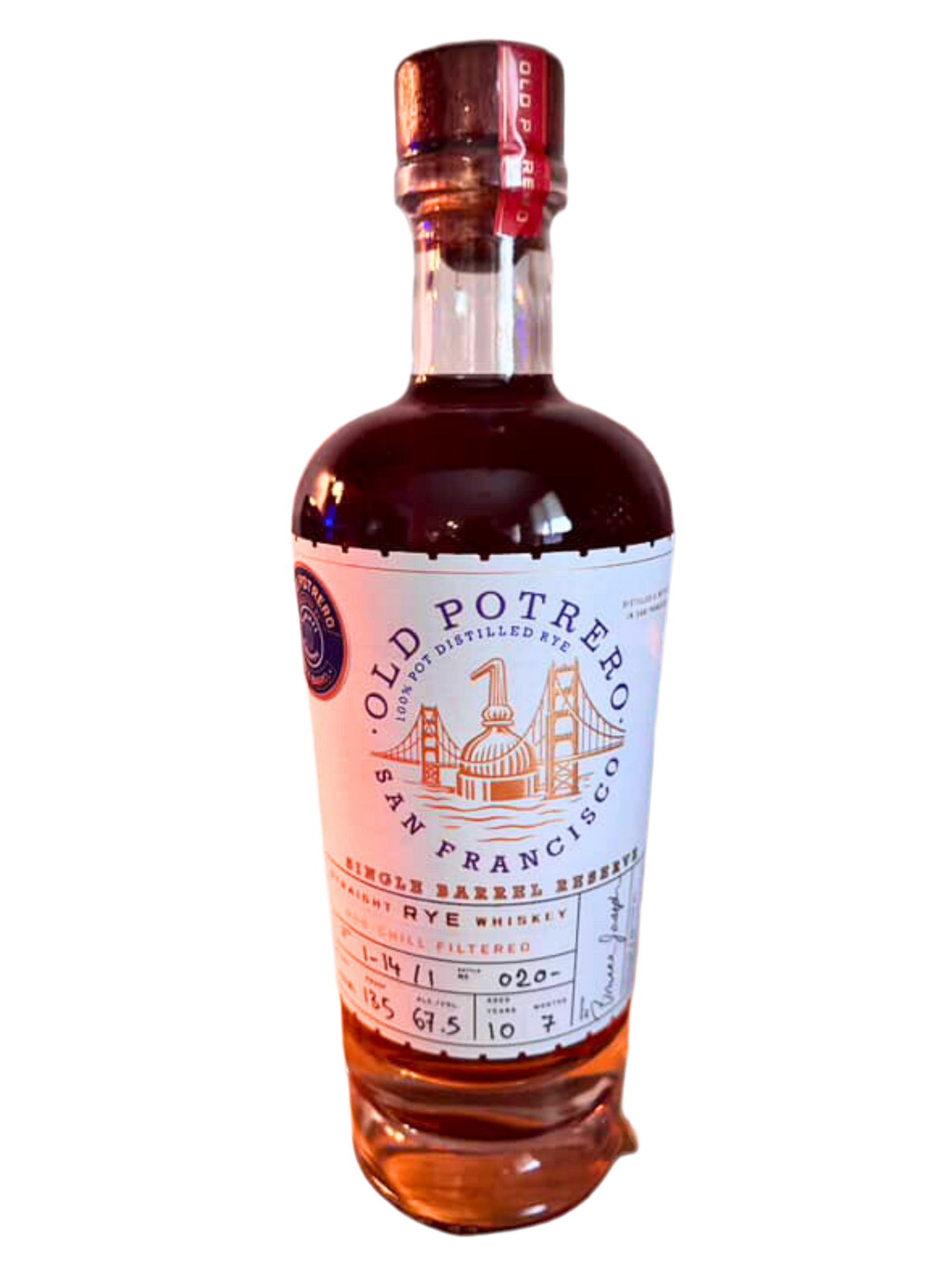 Old Potrero Single Barrel Rye 10 Year Shoppe Exclusive