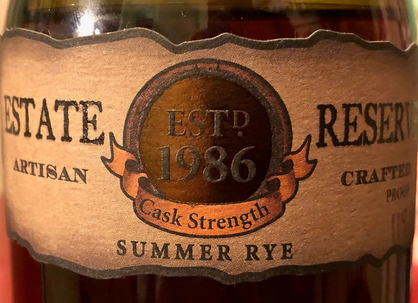 Very Olde St. Nick Summer Rye Cask Strength 118.9 Proof 750ml
