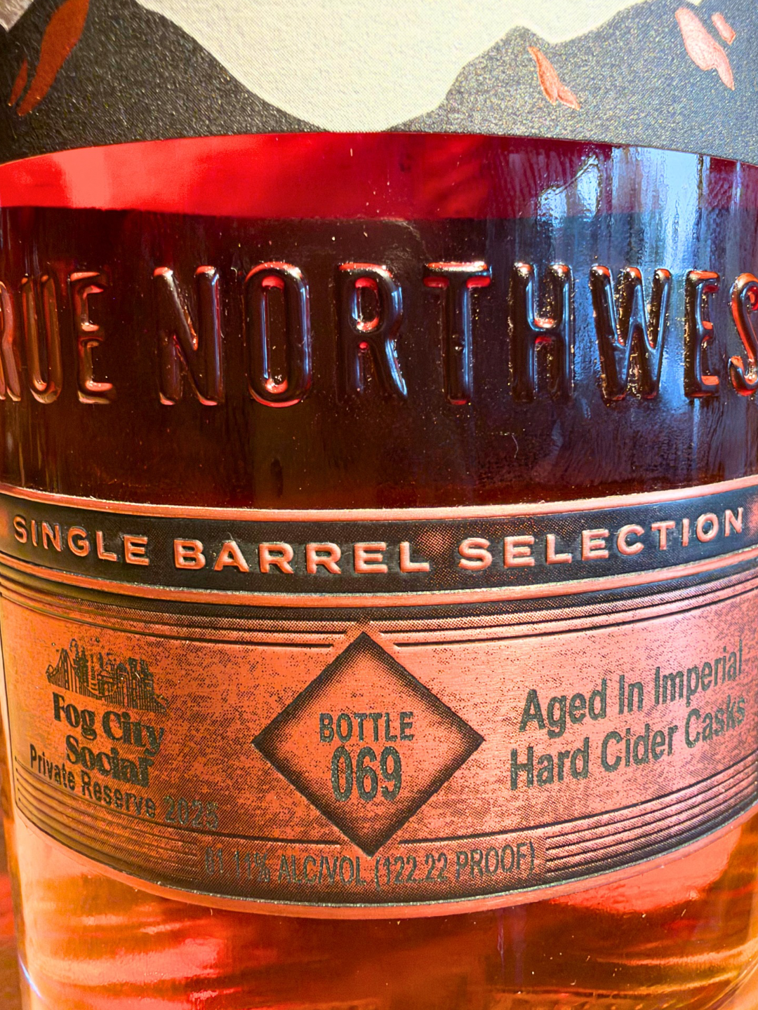 Westward Single Barrel Selection American Single Malt Whiskey Fog City Social Barrel 122.2 Proof 750ml
