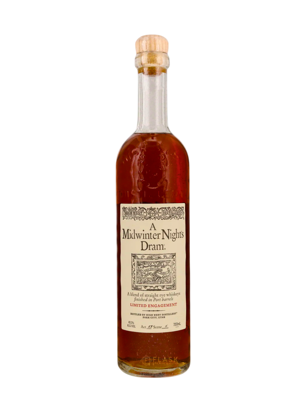 Bottle of 'A Midwinter Night's Dram' on a white background