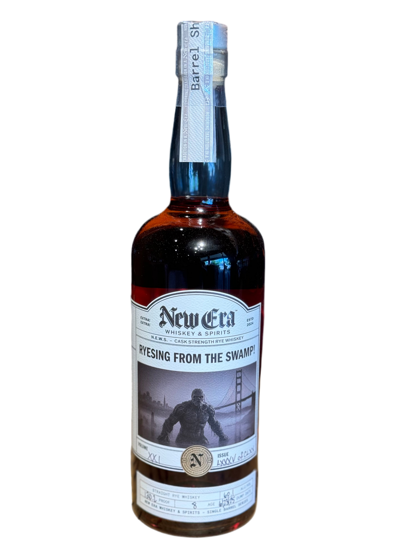 New Era Cask Strength Rye Whiskey Ryesing From the Swamp Shoppe Exclusive