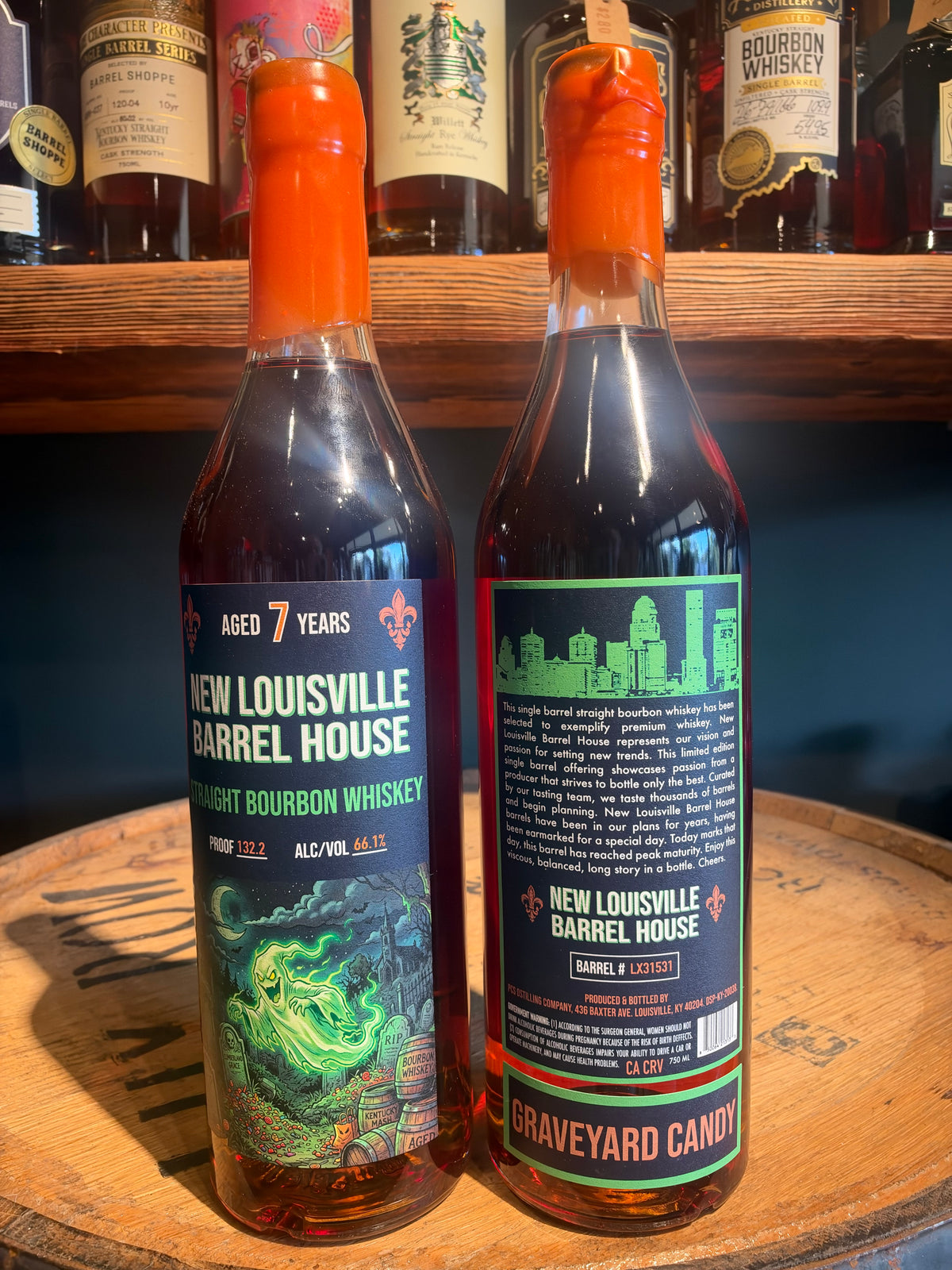 New Louisville “Graveyard Candy” Halloween Edition 7 Year Bourbon 132.2 Proof 750mL