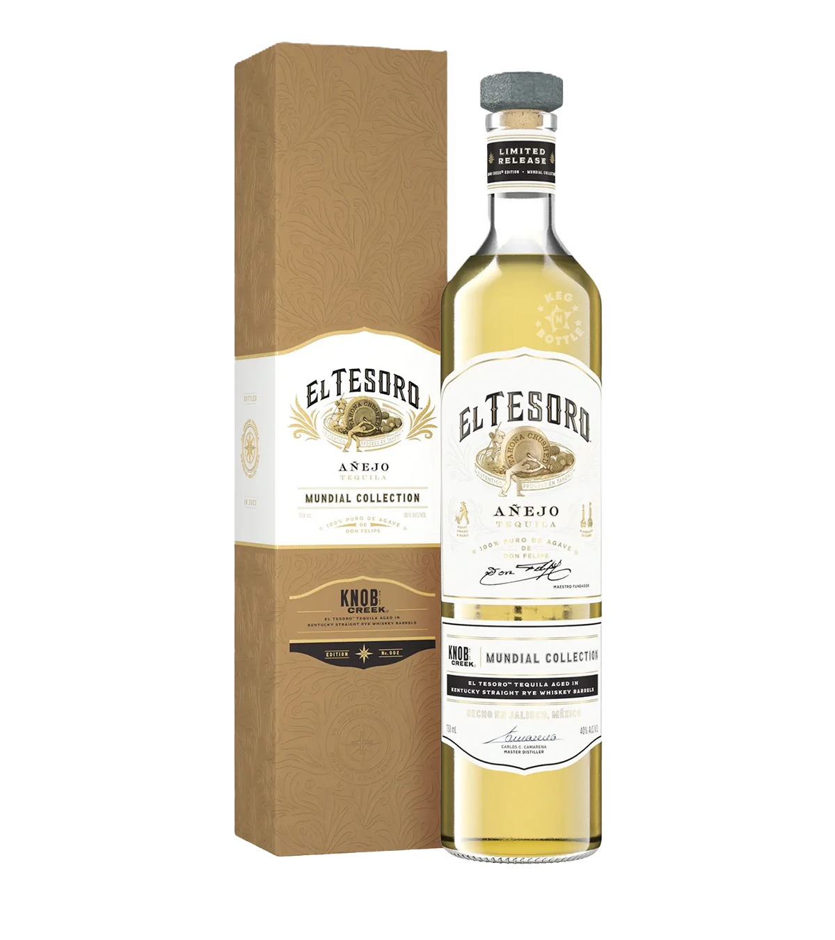 El Tesoro Añejo Tequila Mundial Collection Knob Creek
