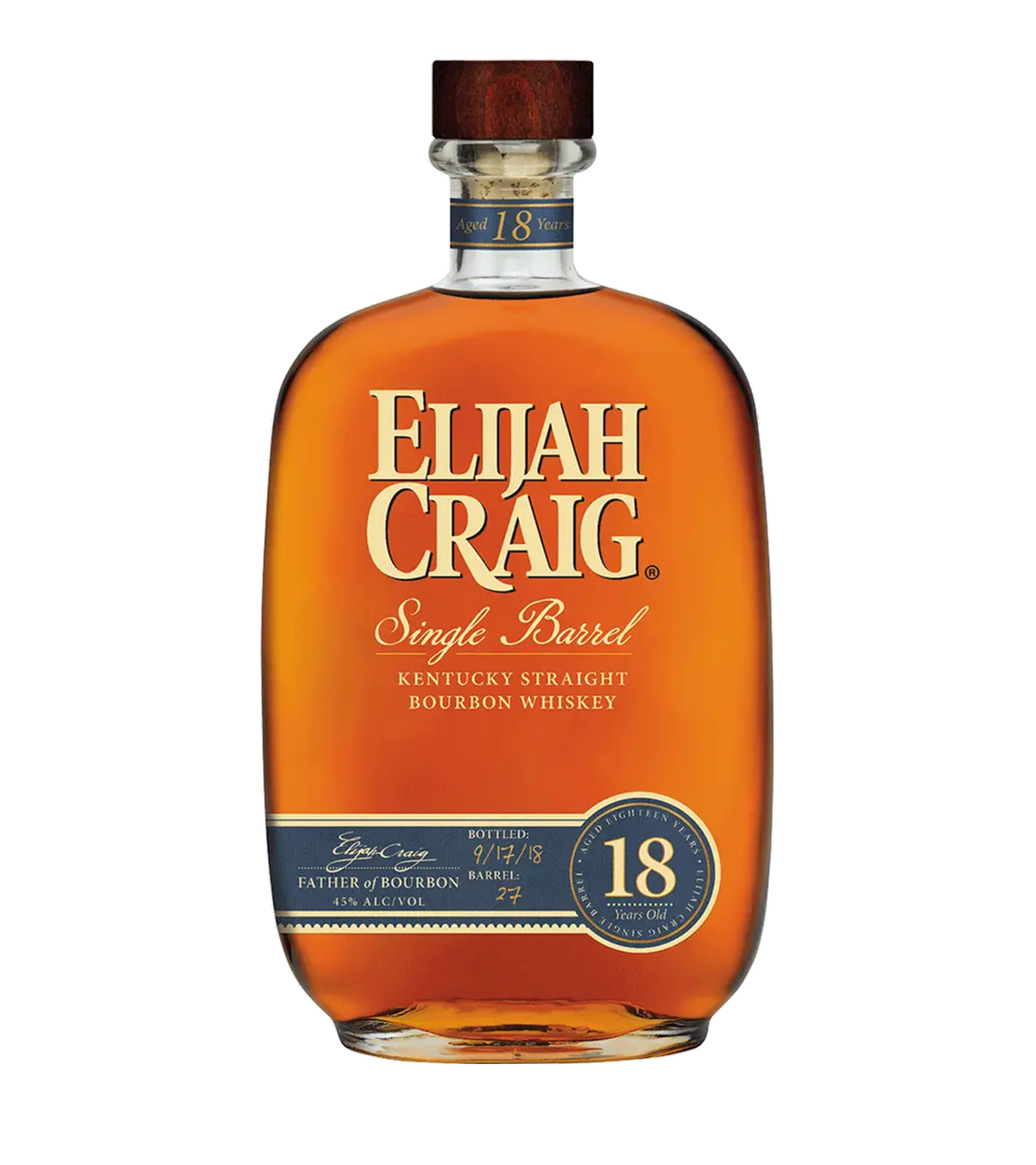 Elijah Craig 18 Year Single Barrel Kentucky Straight Bourbon