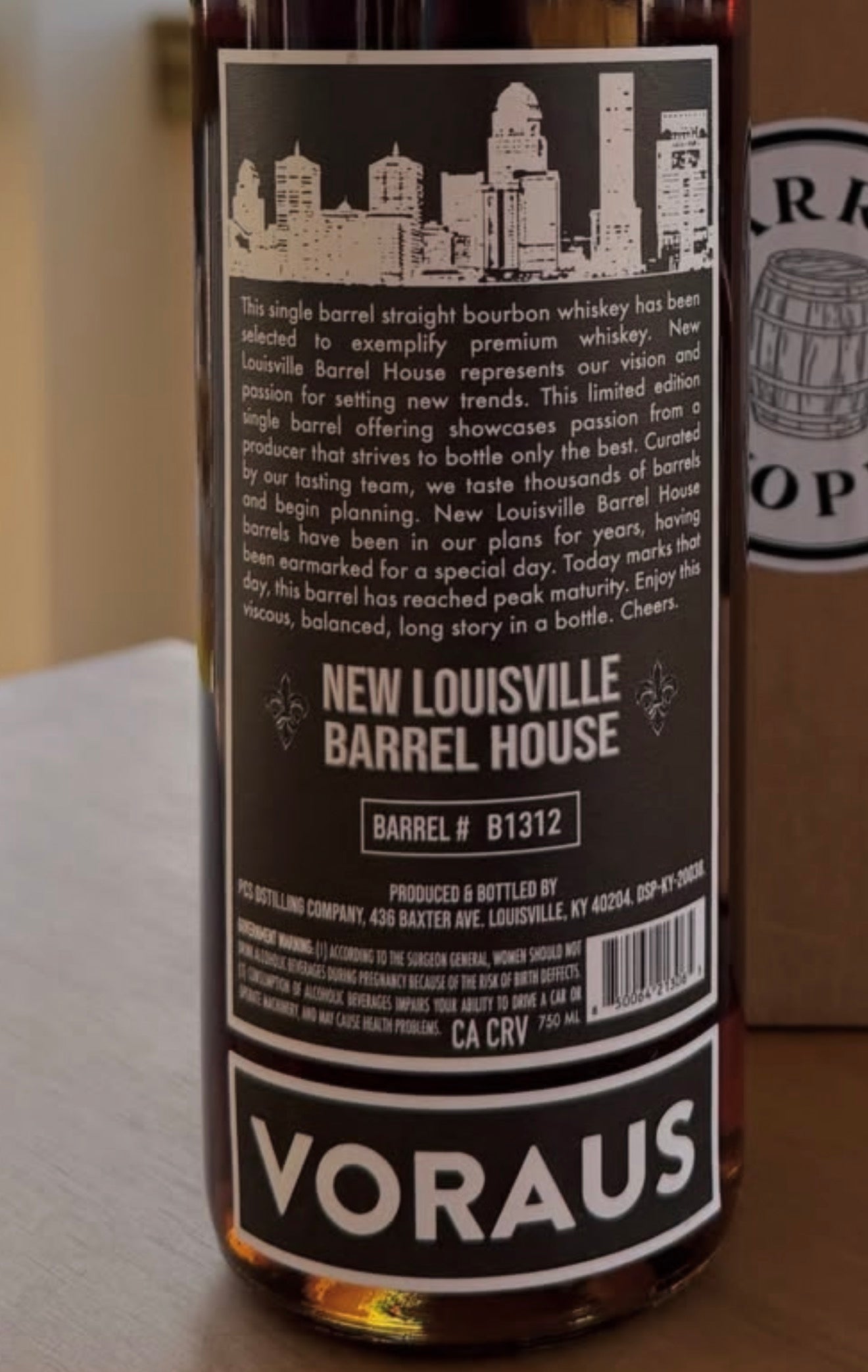 New Louisville 9 Year Bourbon 131 Proof 750ml SWK Voraus Shoppe Exclusive