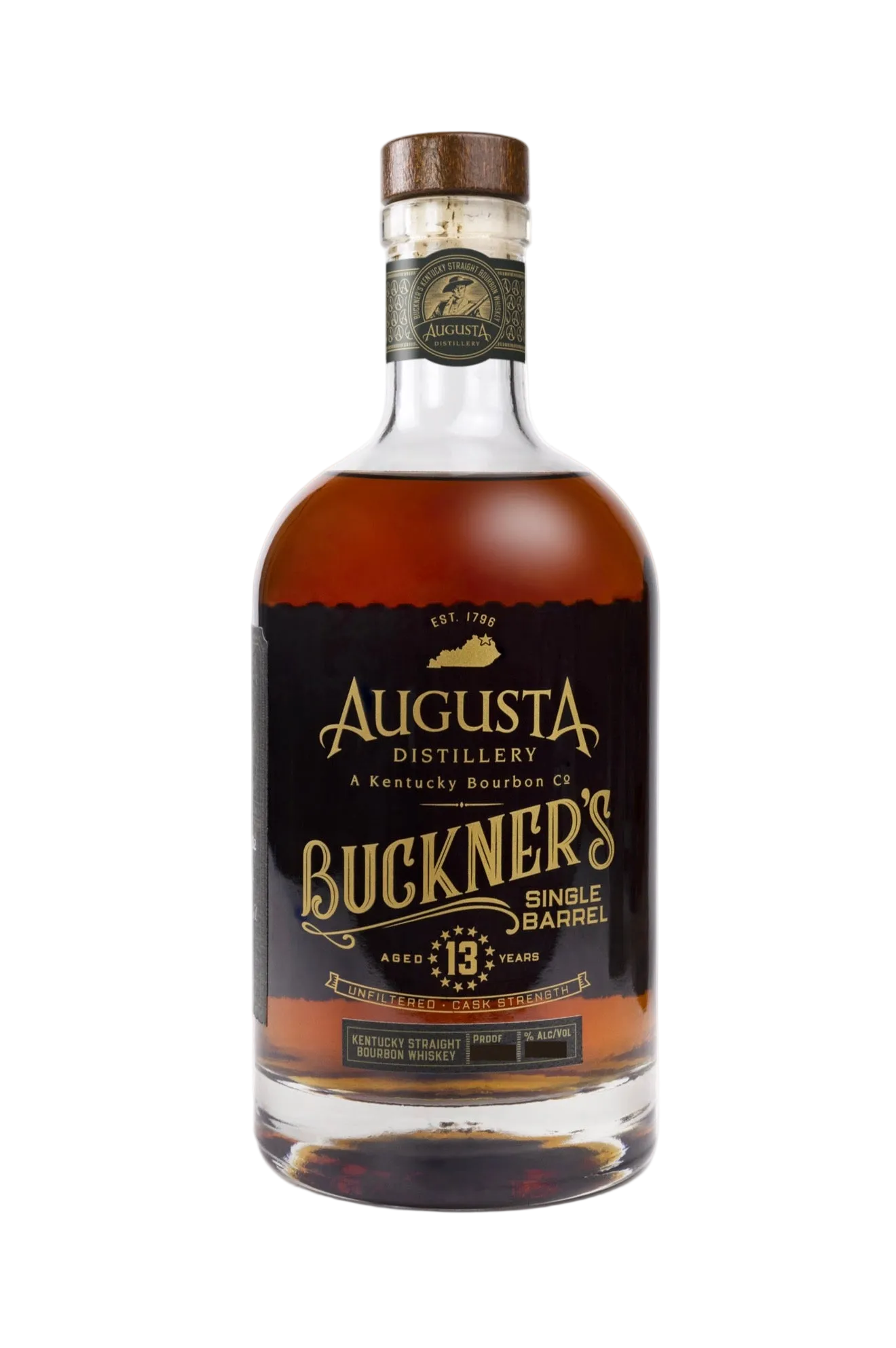 Augusta Distillery Buckner’s 13 Year Bourbon Shoppe Exclusive 142.7 Proof HAZMAT 750ml