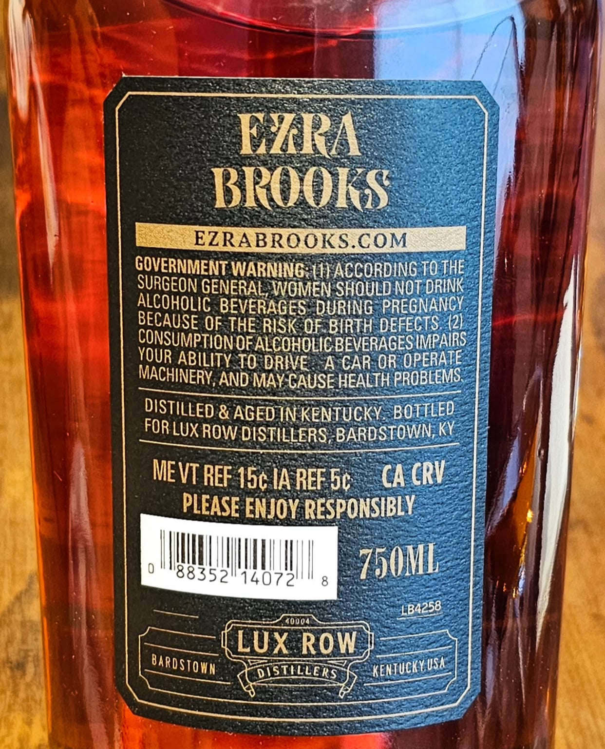 Ezra Brooks Full Proof Barrel Straight Bourbon Whiskey