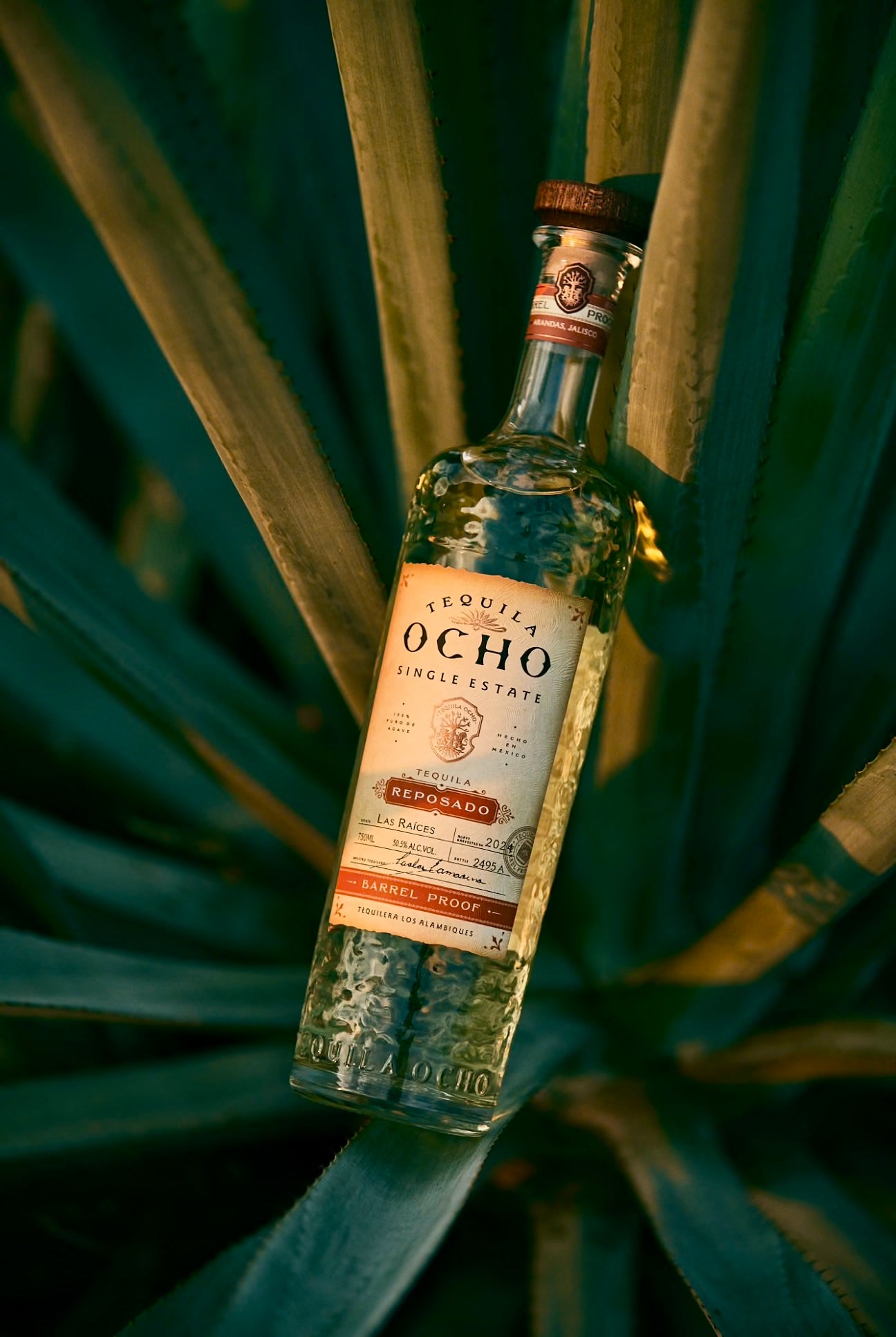 Tequila Ocho Reposado Barrel Proof Las Raices
