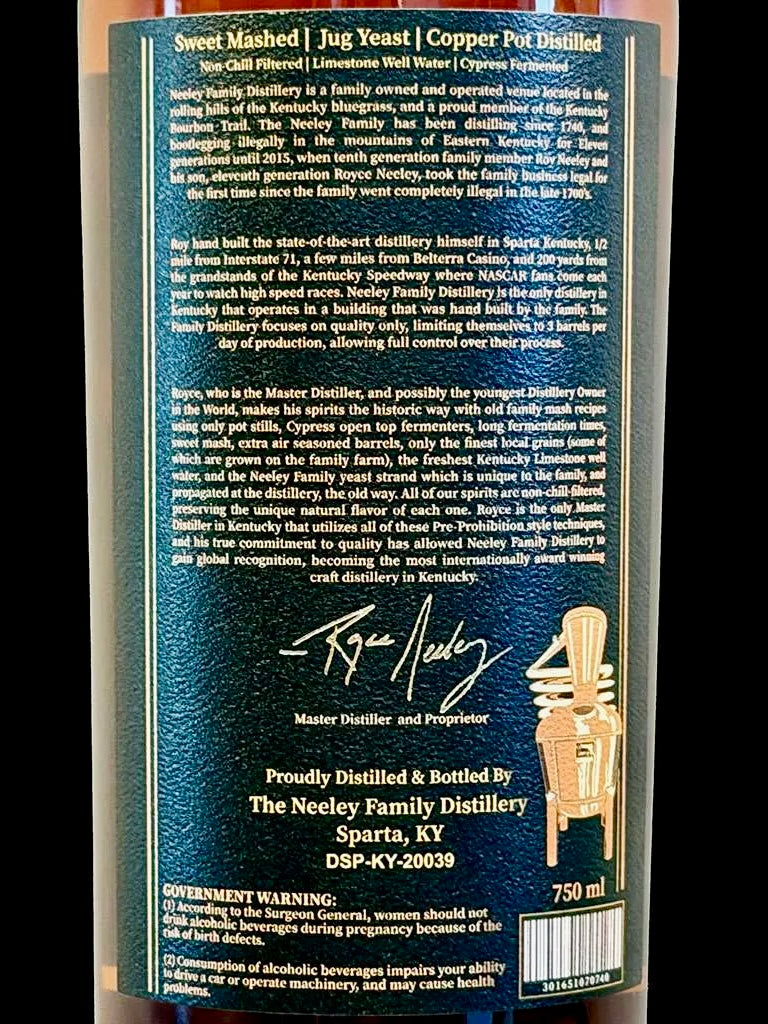 Neeley Small Batch Wheated Bourbon 94 Proof 750ml