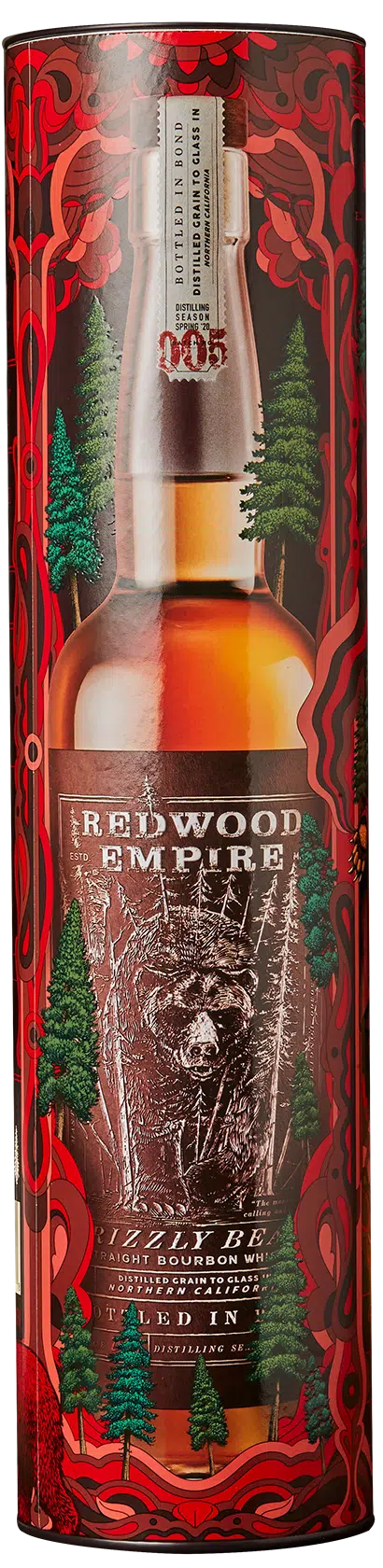 Redwood Empire Grizzly Beast Bourbon Bottled In Bond 100 Proof 750ml