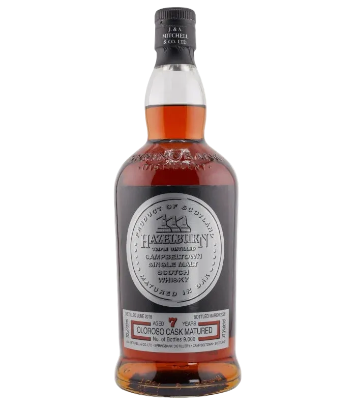 Hazelburn 7 Year Oloroso Cask Matured Single Malt Scotch Whisky 95.8 Proof 700ml