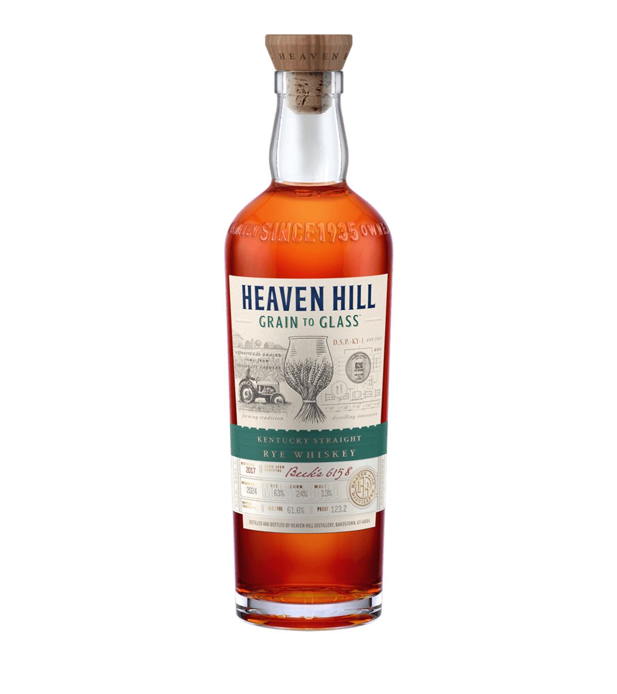 Heaven Hill Grain to Glass Kentucky Straight Rye Whiskey 123 Proof