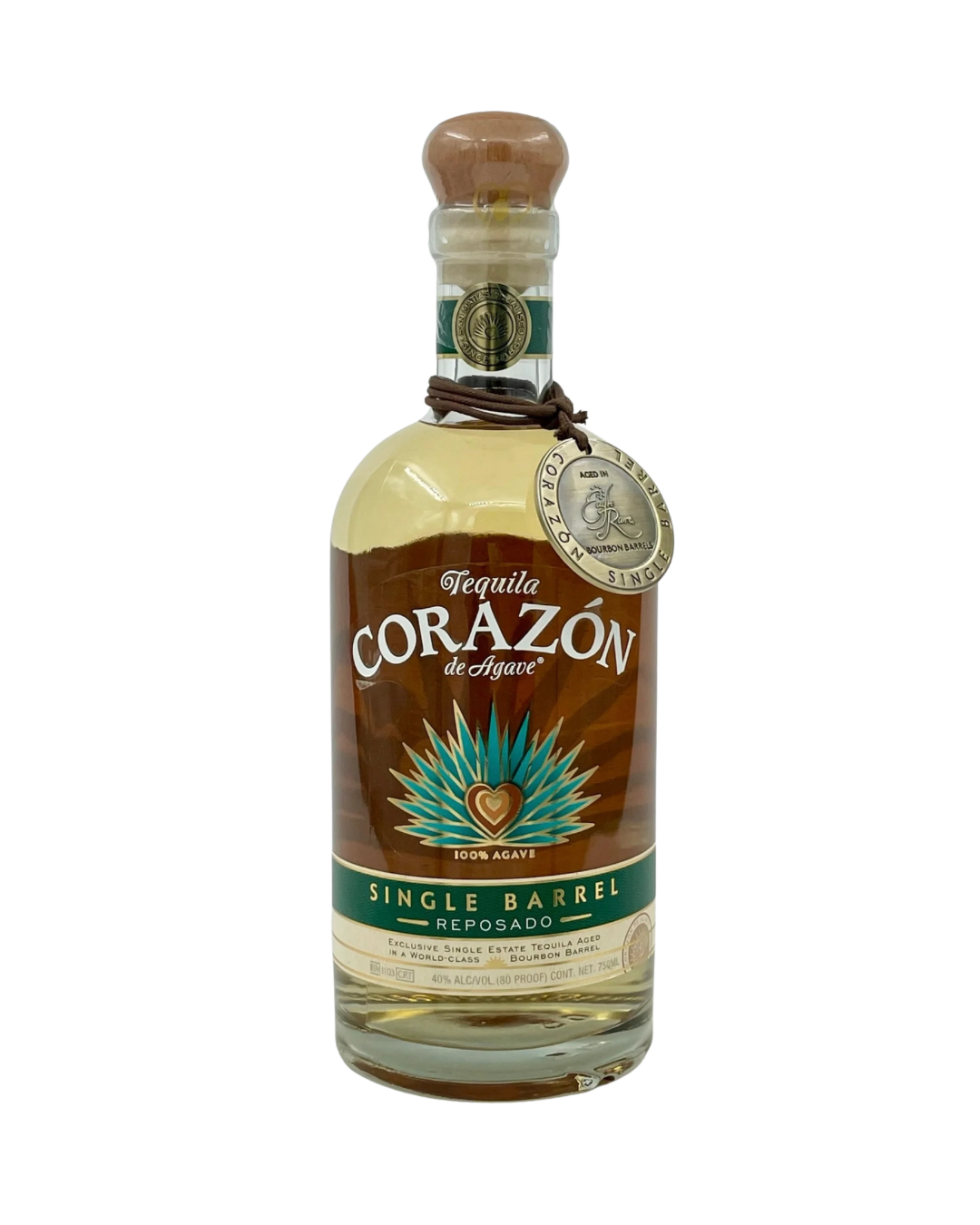 Corazón Single Barrel Reposado Tequila Aged in Eagle Rare Bourbon Barrels