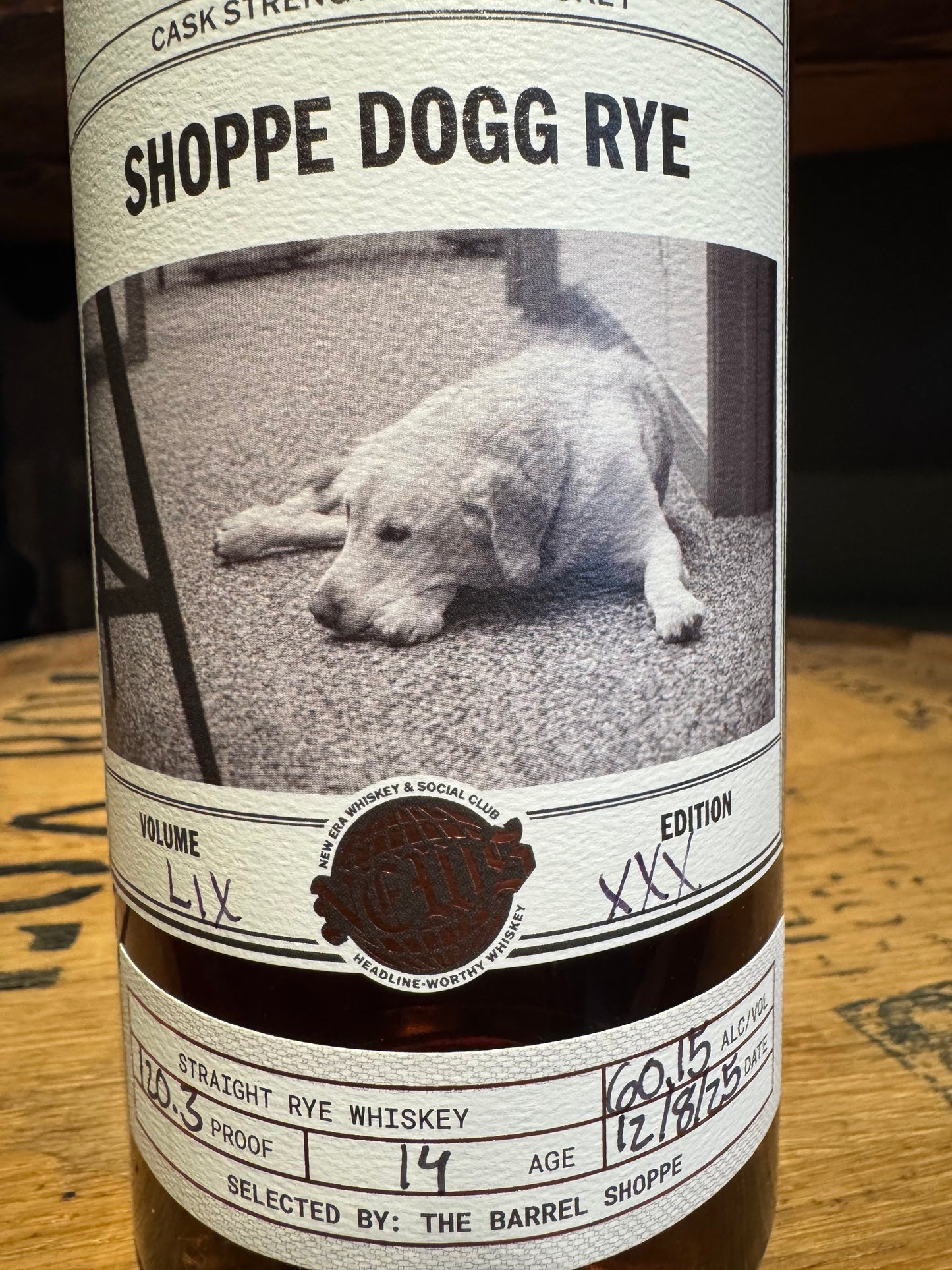 New Era Shoppe Dogg 14 Year Rye Shoppe Exclusive 120.3 Proof