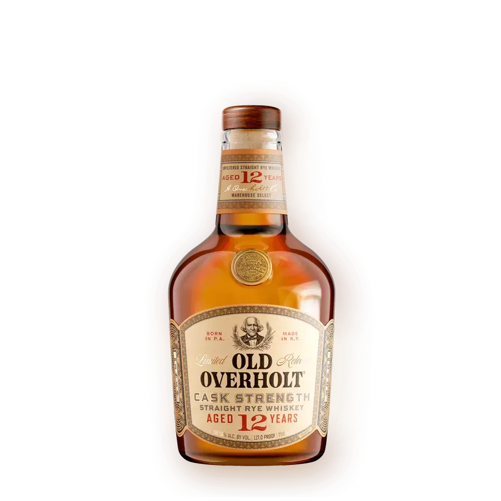 Old Overholt 12 Year Cask Strength Rye 2025 Release 117 Proof 750ml