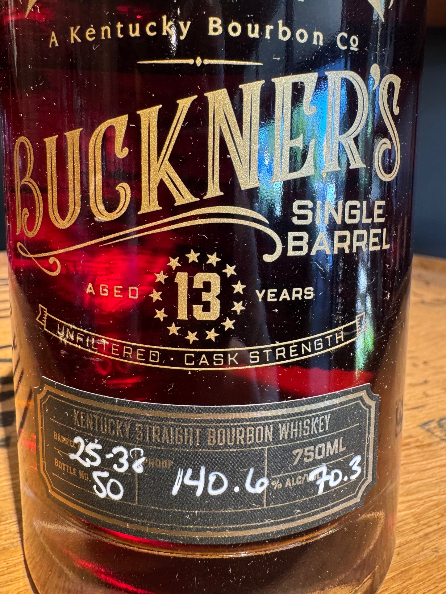 Buckner’s 13 Year Bourbon 140.6 Proof HAZMAT 750ml - Rescue Barrel