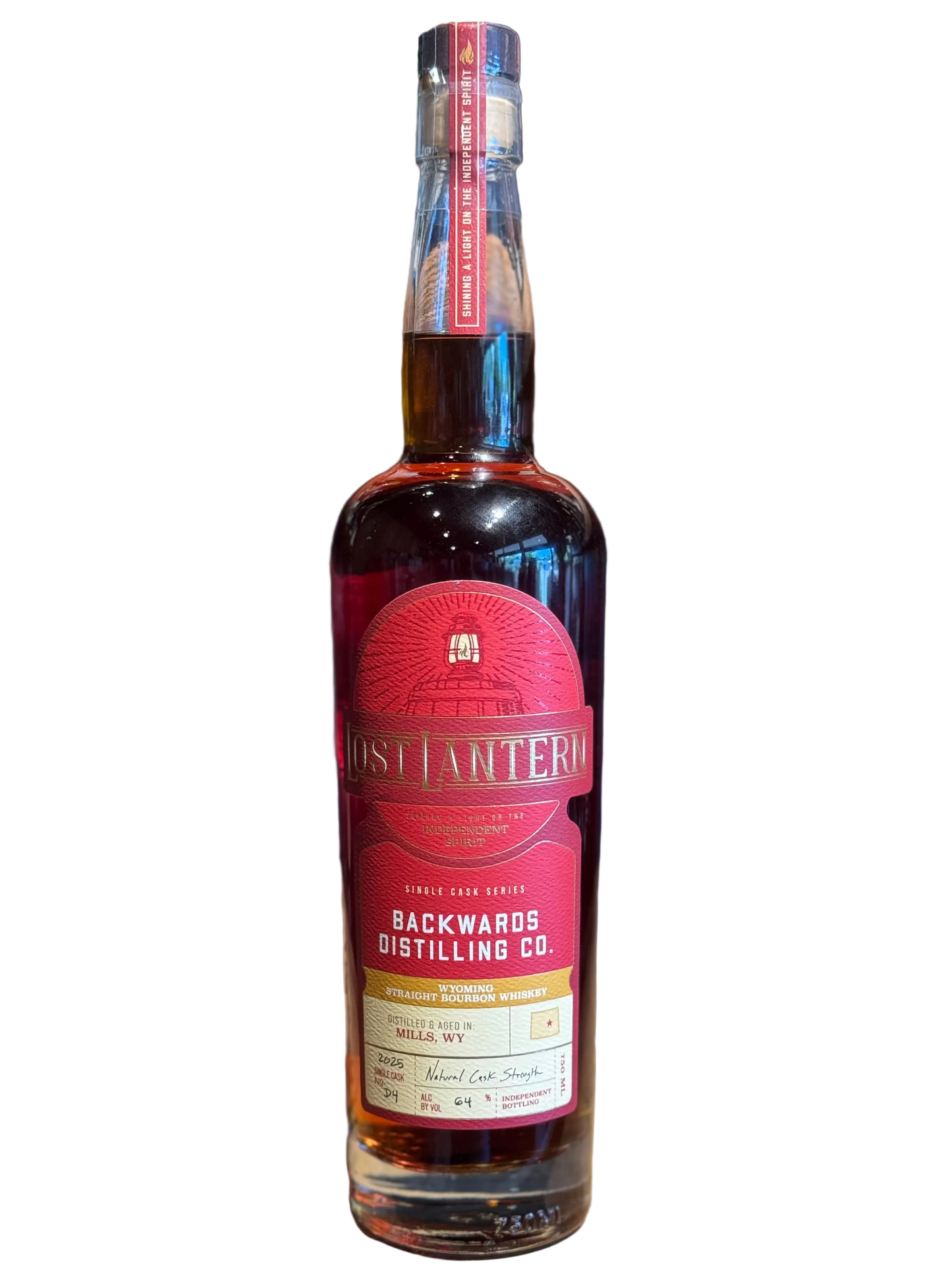 Backwards Distilling Co. Lost Lantern Wyoming Bourbon 129 Proof 750ml