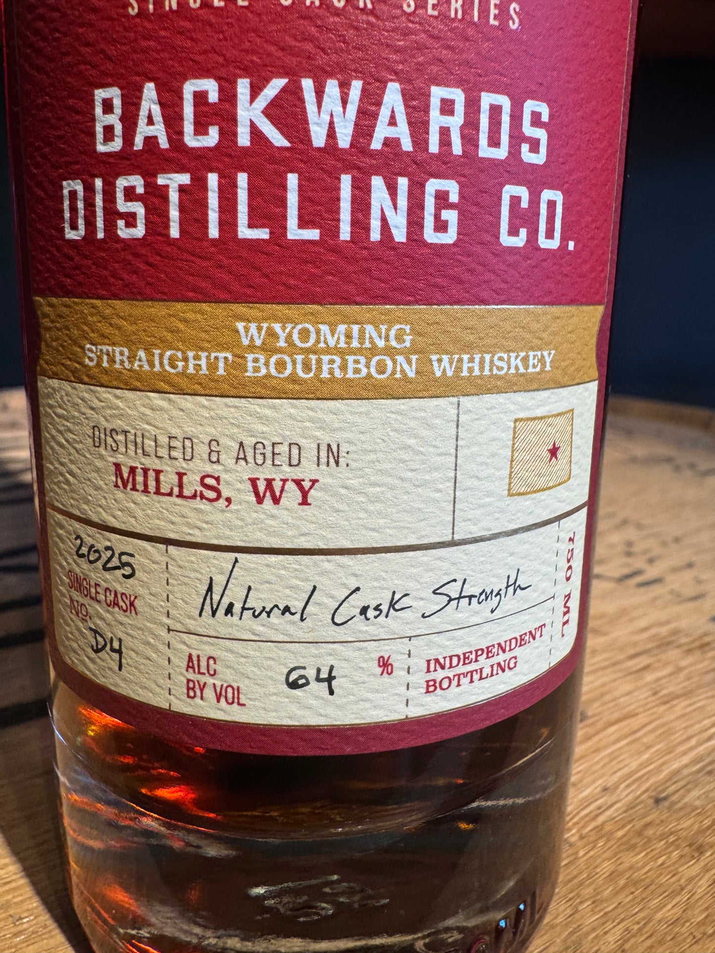 Lost Lantern Backwards Distilling Co. Wyoming Bourbon 128 Proof 750ml