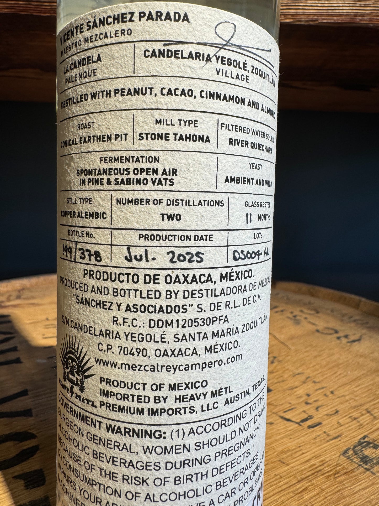 Rey Campero Fusion Criolla Mezcal Artesanal 100.8 Proof 750ml
