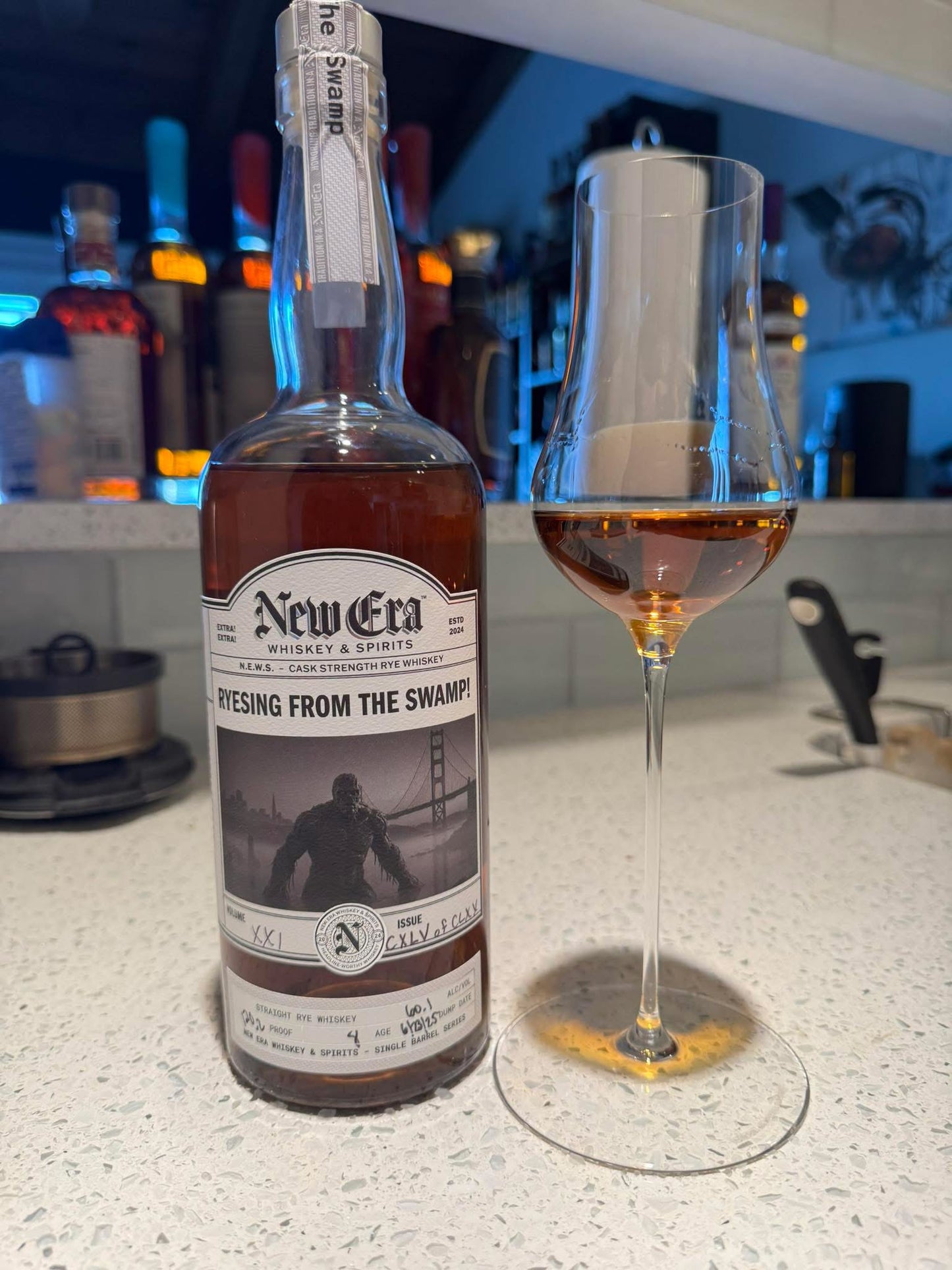 New Era Cask Strength Rye Whiskey Ryesing From the Swamp Shoppe Exclusive
