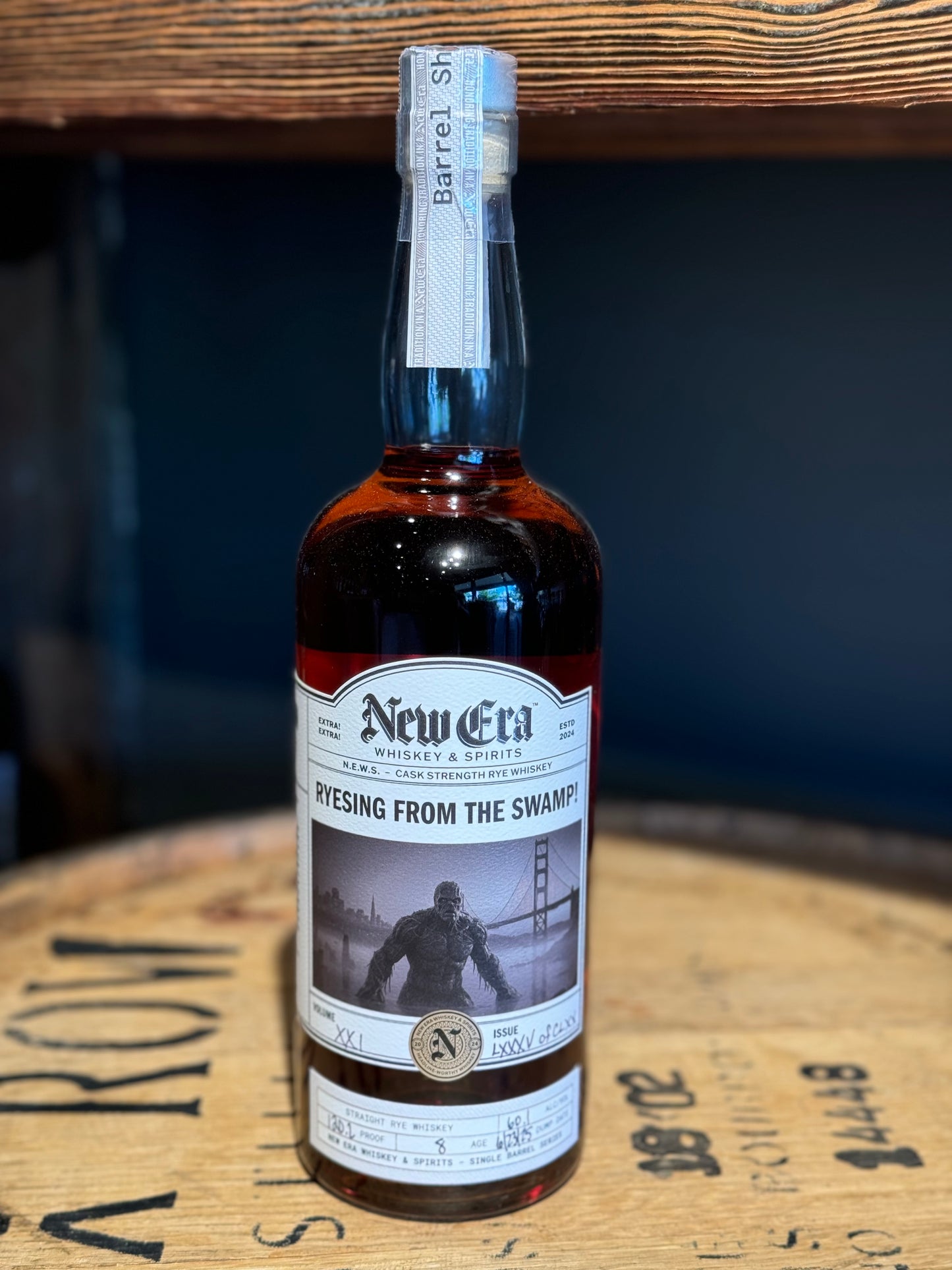 New Era Cask Strength Rye Whiskey Ryesing From the Swamp Shoppe Exclusive