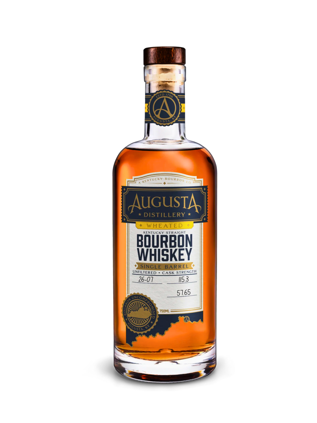 Augusta Distillery Wheated Bourbon 115 Proof 750ml