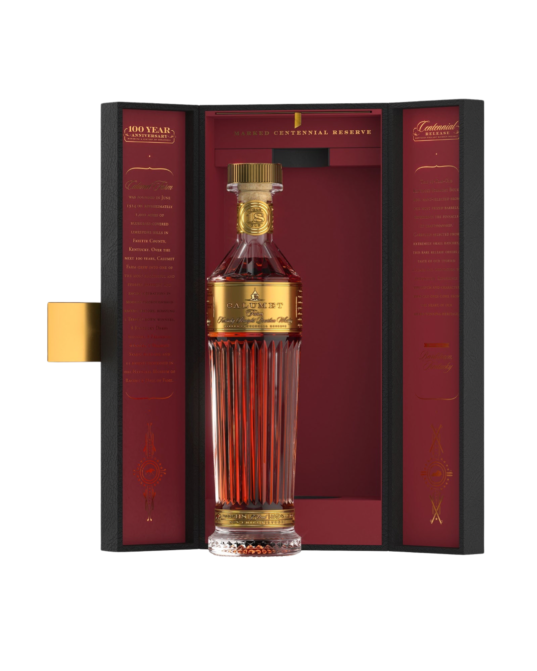 Calumet Farm Centennial 18 Year Bourbon Trophy Decanter 100th Anniversary Release