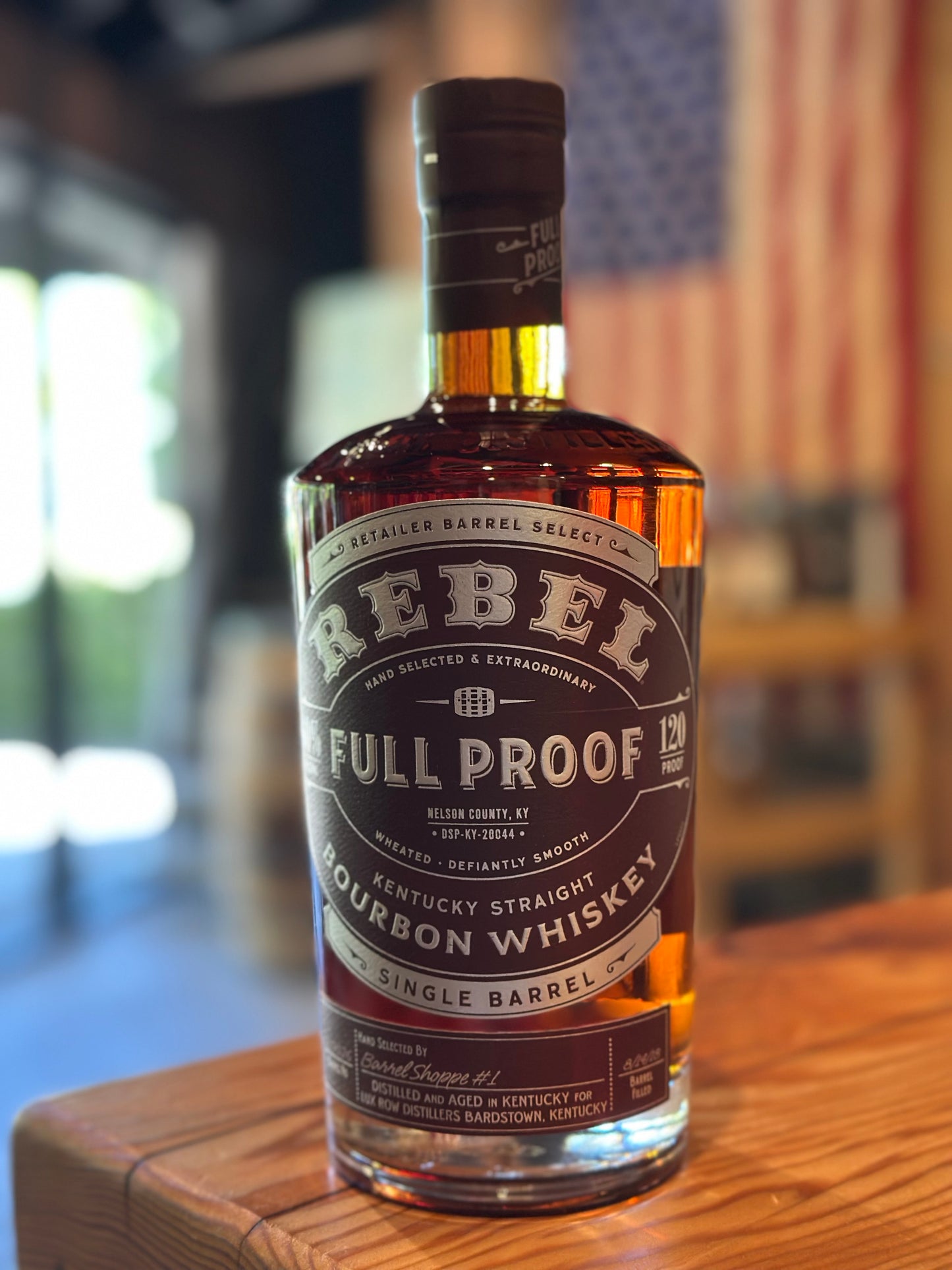 Rebel Full Proof Barrel Straight Bourbon Whiskey 120 Proof