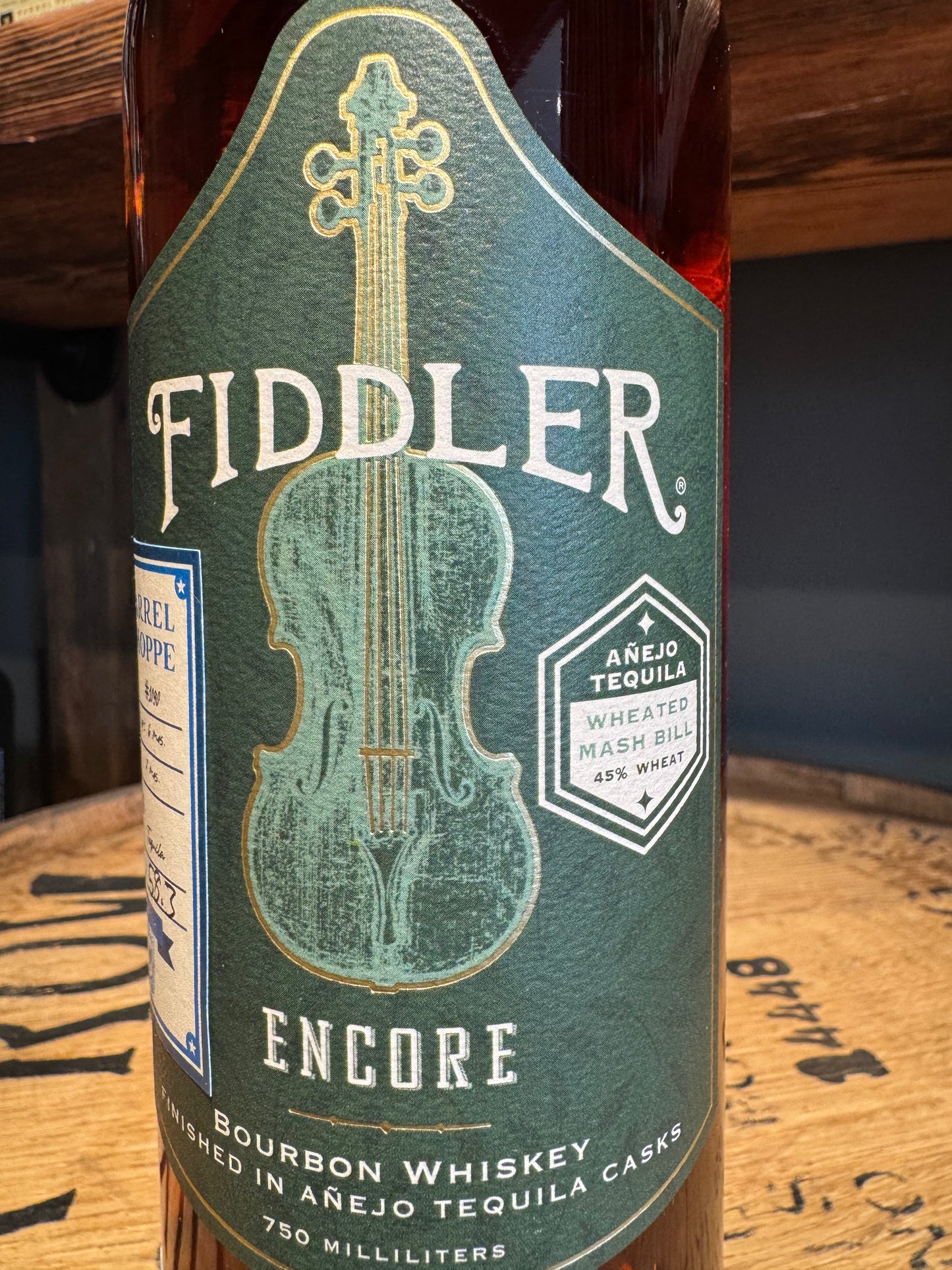 ASW Fiddler Encore Single Barrel Bourbon Anejo Cask Finish Shoppe Exclusive