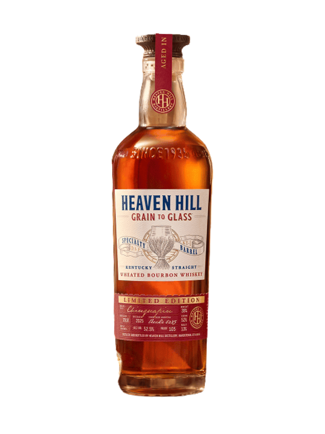 Heaven Hill Wheated Bourbon Whiskey Chinquapin Oak Barrels