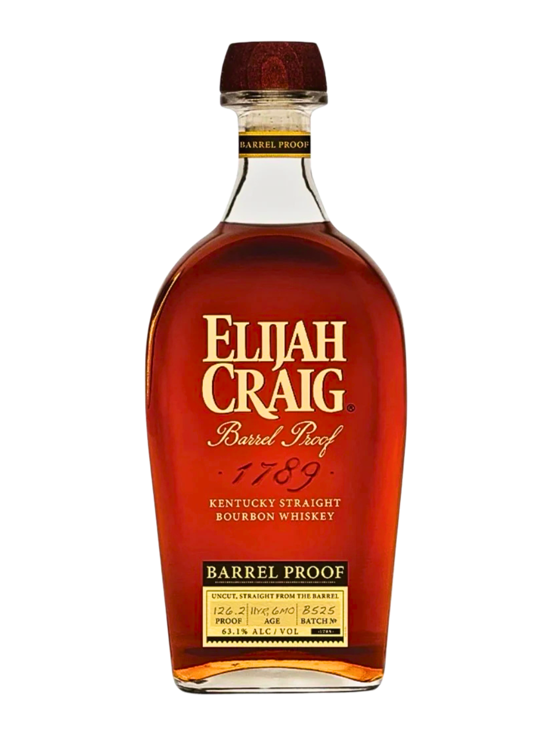 Elijah Craig Barrel Proof Bourbon Batch B525 126.2 Proof