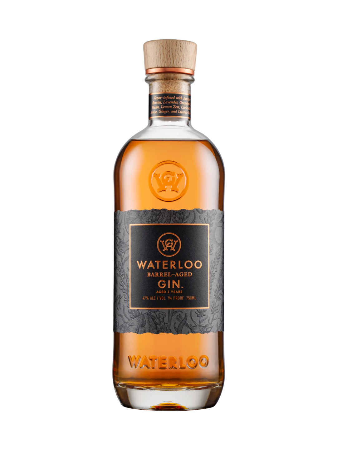 Waterloo Barrel-Aged Gin 94 Proof 750ml