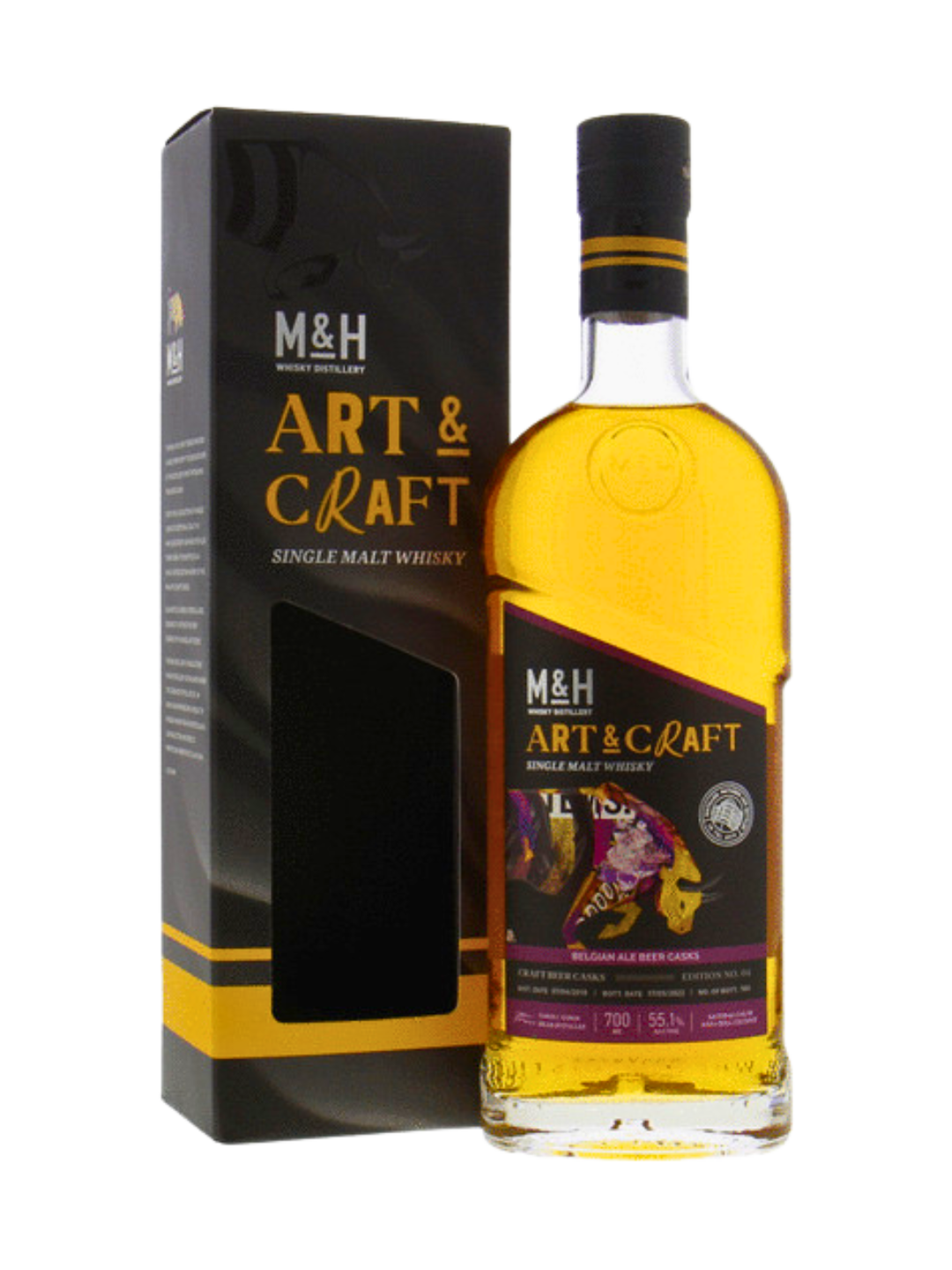 M&H Whisky Distillery Art & Craft Single Malt Whisky - Doppelbock Beer Casks - Tel-Aviv, Israel