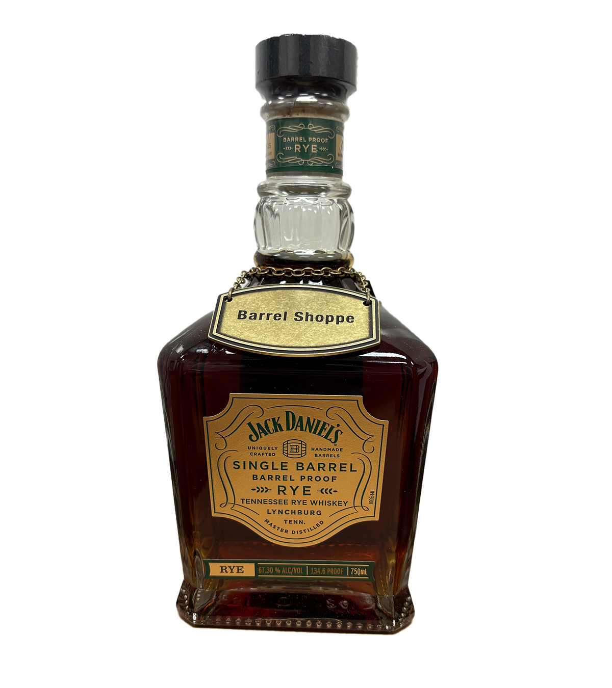 Jack Daniel's Single Barrel Barrel Proof Rye Whiskey Barrel Shoppe Exclusive