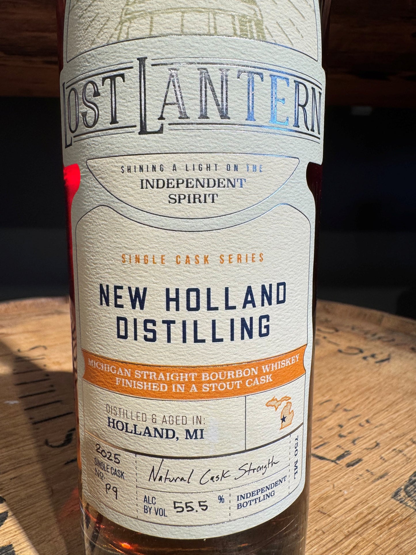 New Holland Distilling Lost Lantern Michigan Straight Bourbon Stout Cask Barrel Shoppe Exclusive