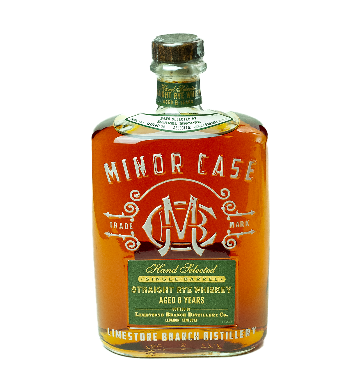 Minor Case Hand Selected Single Barrel Rye Whiskey 6 Year Shoppe Exclusive