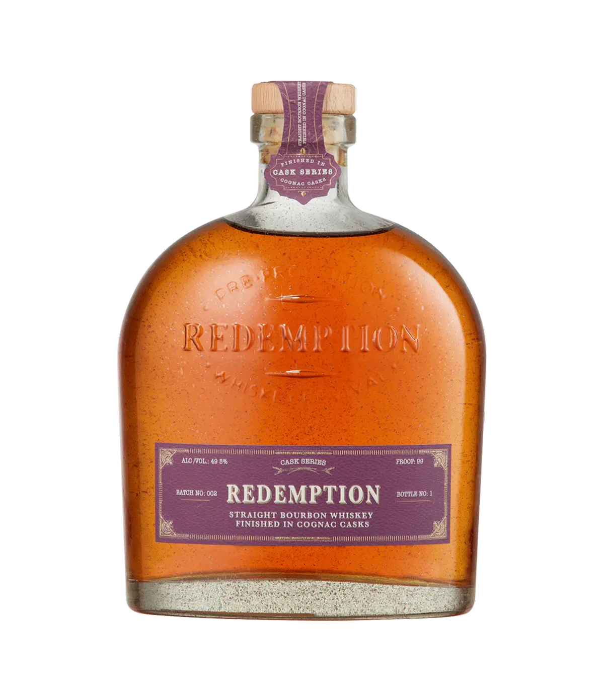 Redemption Cognac Cask Finished Straight Bourbon Whiskey