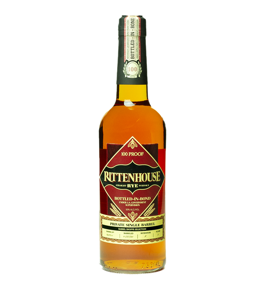 Rittenhouse Rye Whiskey Single Barrel Bottled In Bond Shoppe Exclusive