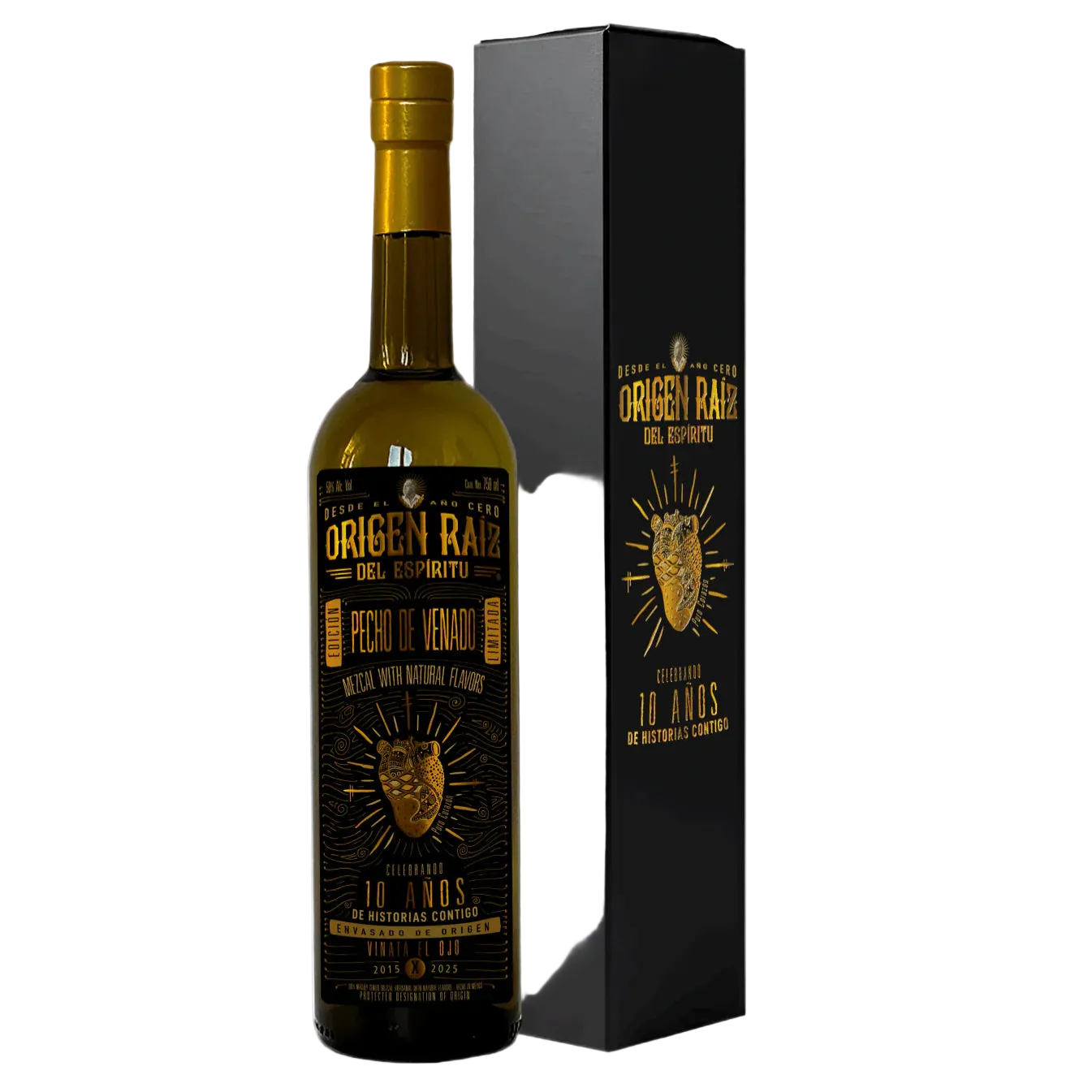 Origen Raiz 10th Anniversary Pecho de Venado Mezcal 100 Proof 750ml