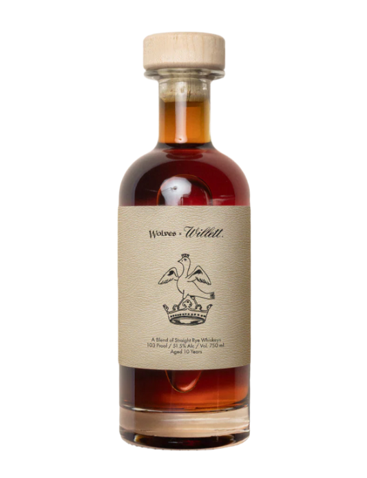 Wolves X Willett Collab 10 Year Rye Whiskey