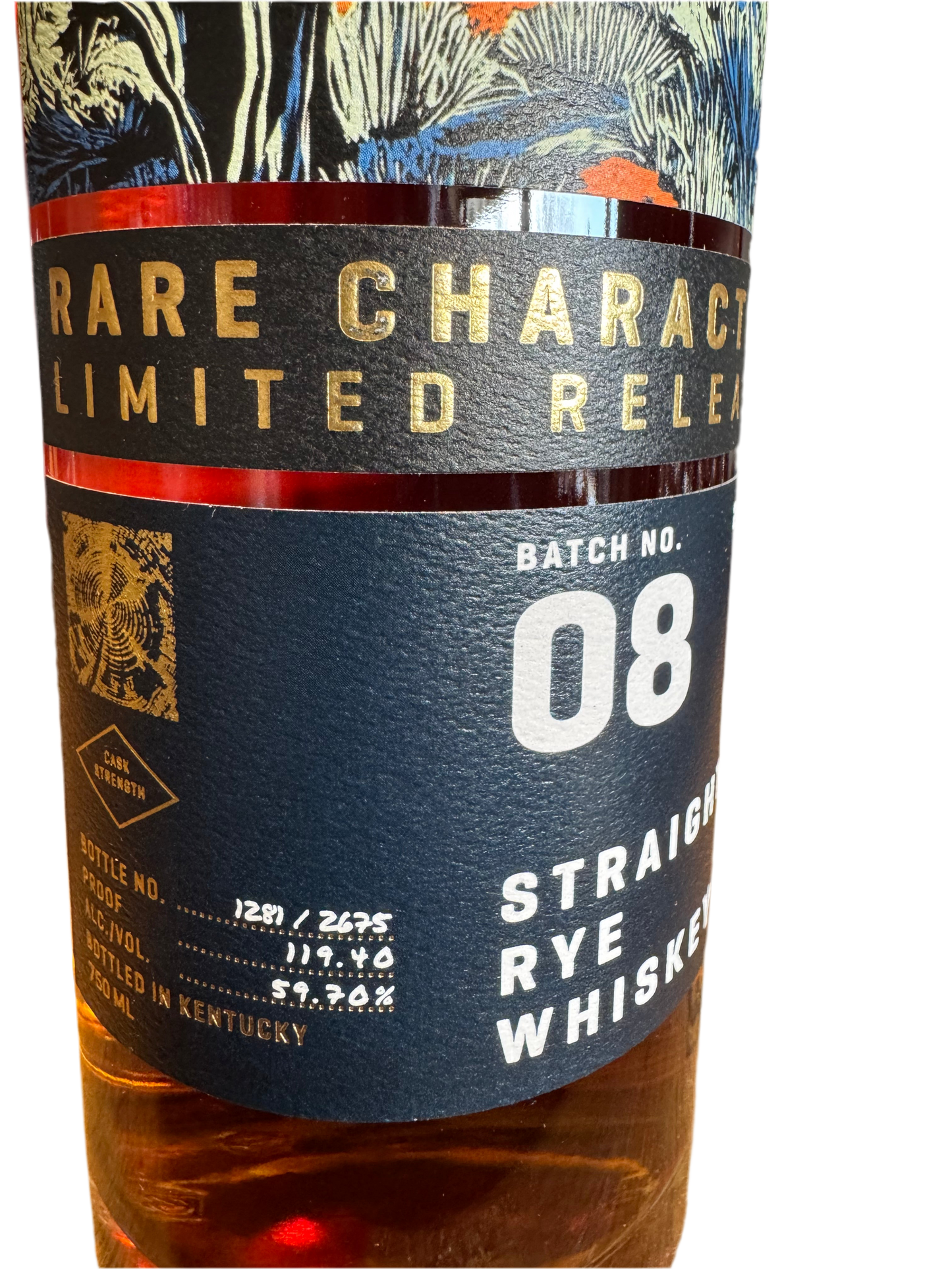 2025 Rare Character Limited Release Kentucky Straight Rye Whiskey Batch No 08
