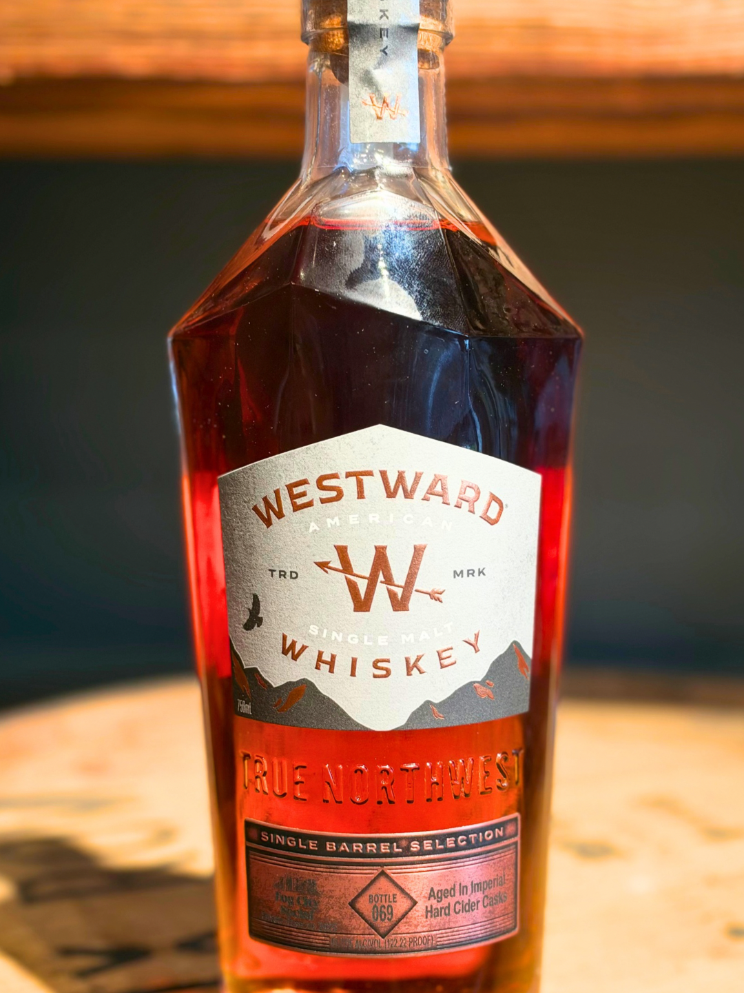 Westward Single Barrel Selection American Single Malt Whiskey Fog City Social Barrel 122.2 Proof 750ml