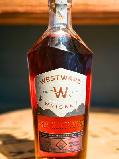 Westward Single Barrel Selection American Single Malt Whiskey Fog City Social Barrel 122.2 Proof 750ml