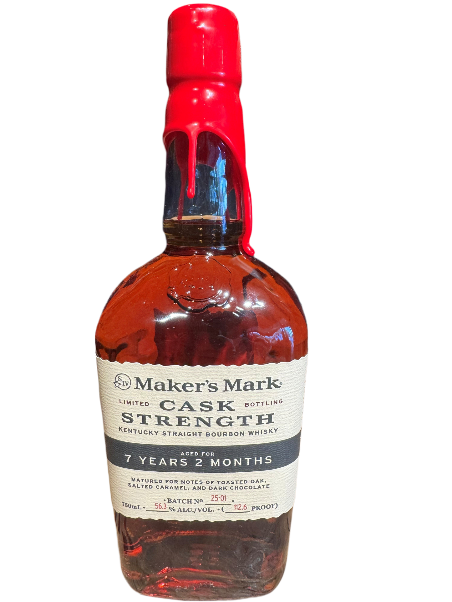 Maker's Mark Cask Strength Bourbon Aged 7 Years 2 Months Batch 25-01