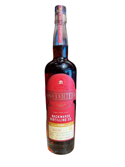Backwards Distilling Co. Lost Lantern Wyoming Straight Bourbon Whiskey HAZMAT Shoppe Exclusive