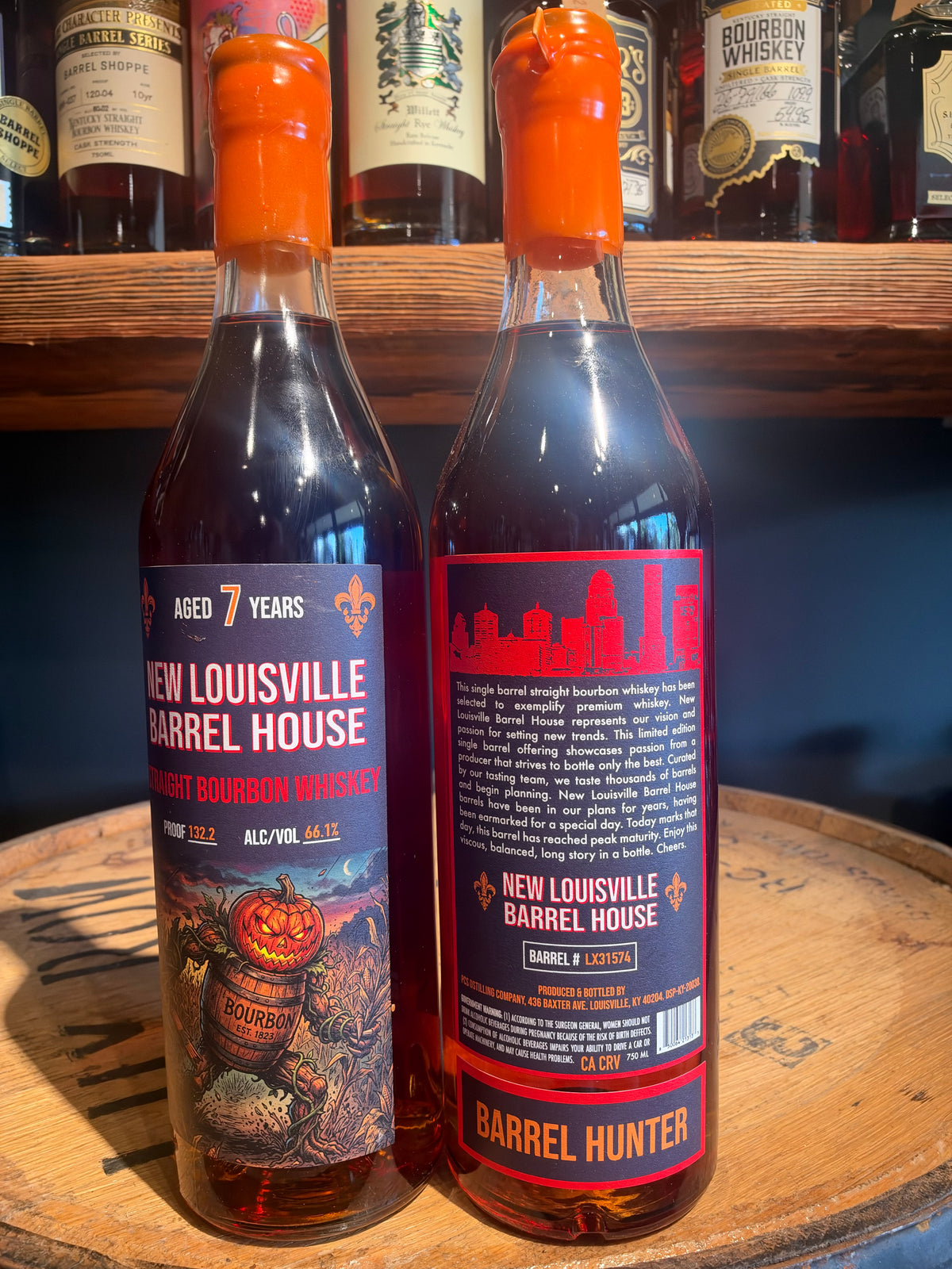 New Louisville “Barrel Hunter” Halloween Edition 7 Year Bourbon 132.8 Proof 750ml