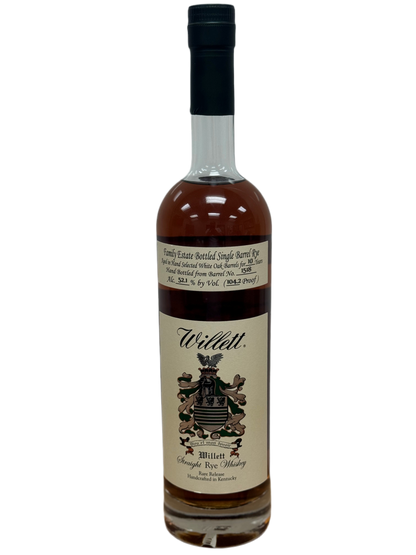 Willett Family Estate “Ashes to Ashes” Single Barrel Rye 10 Year Barrel  #1518