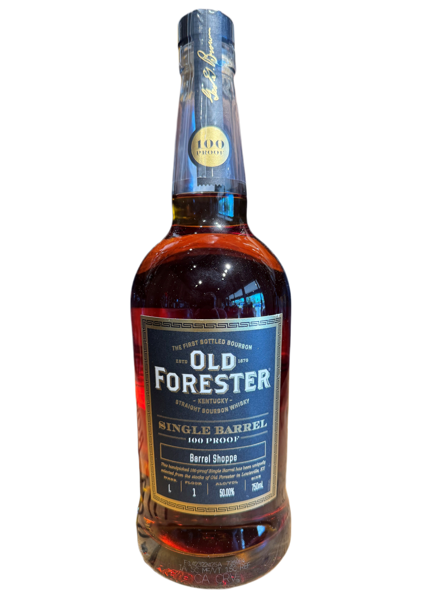 Old Forester Single Barrel 100 Proof Bourbon Barrel Shoppe Exclusive